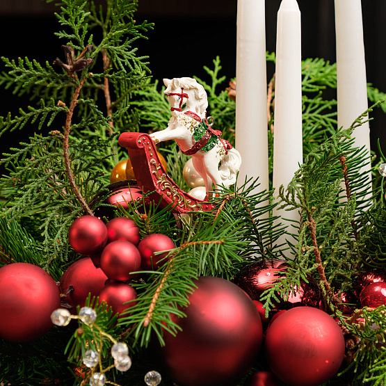 Композиция со свечами «Пряности и сладости»