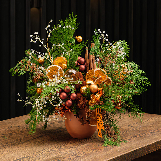 Композиция с корицей и апельсинами «Пряности и сладости»