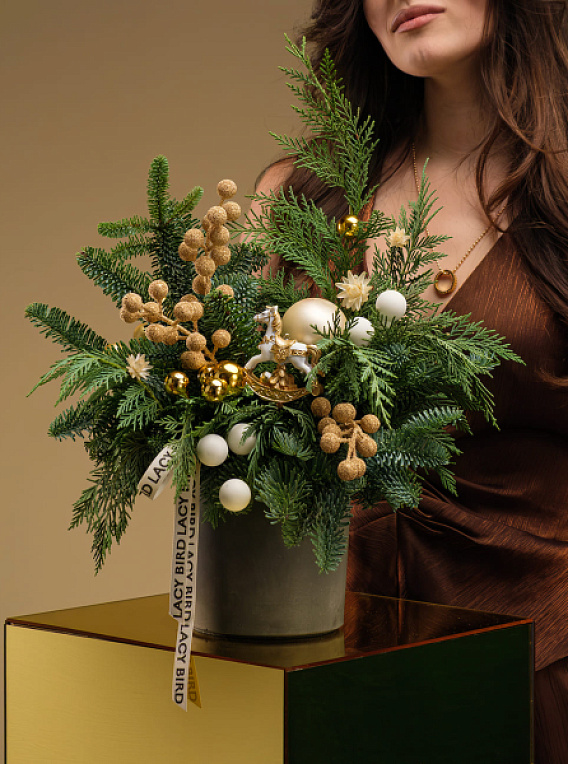 Композиция с лошадкой «Жемчужное сияние»