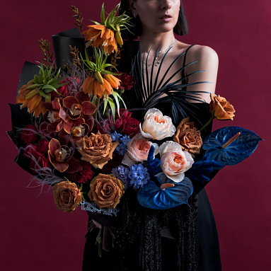 Signature Bouquet in the style of ALEXANDER MCQUEEN