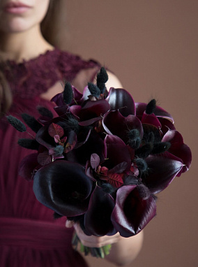 “Black Callas” Bridal Bouquet