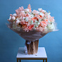 “Peach meringue” Trio Bouquet