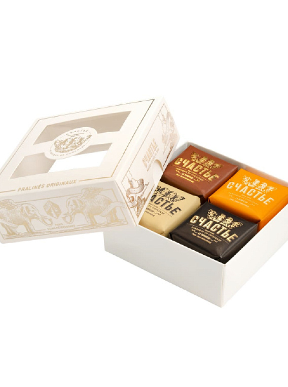 «Счастье» конфеты пралине 4 шт. № 1 , 200 г