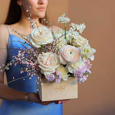 Коробка с цветами «Нежная»
