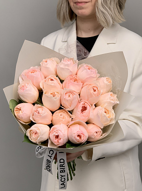 Пионовидные розы «Джульетта» 21 шт 