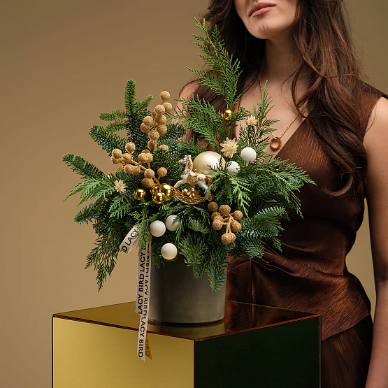 Композиция с лошадкой «Жемчужное сияние»