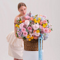 Корзина с цветами «Эйфория»