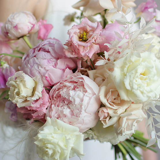 Букет свадебный «Розовая пастель»