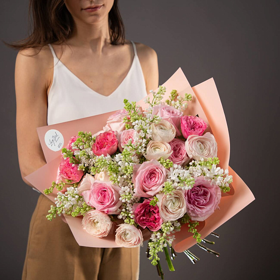 Триобукет «Розовый туман»