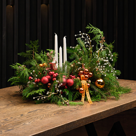 Композиция со свечами «Пряности и сладости»