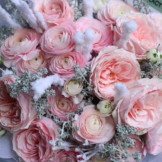 “Frosty Freshness” Trio Bouquet
