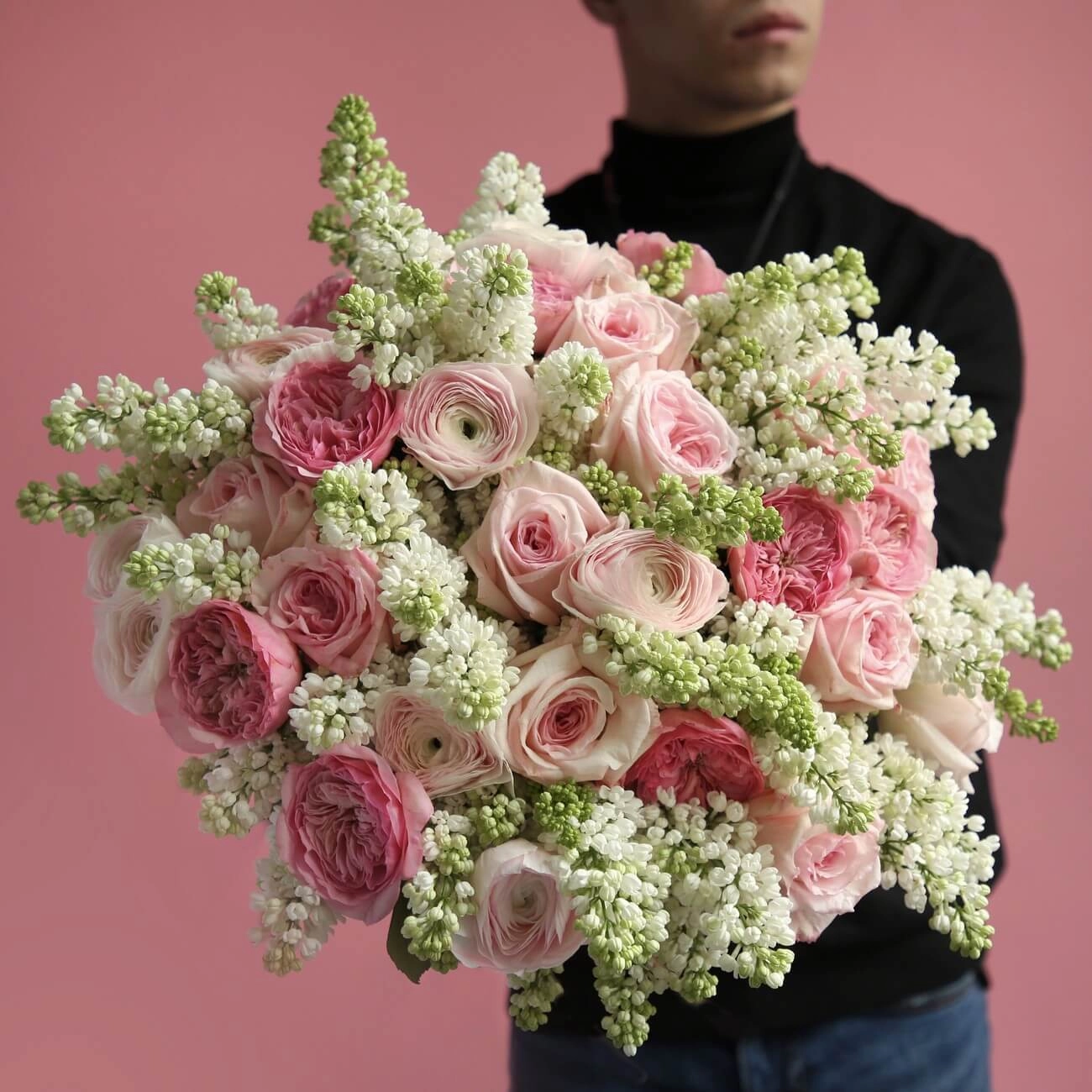 Триобукет «Розовый туман»