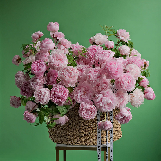 “Peony Boom” Flower Basket